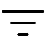 Bars Filter SVG Icon